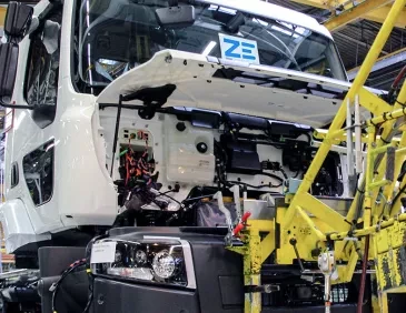 Camions électriques Renault Trucks usine Blainville