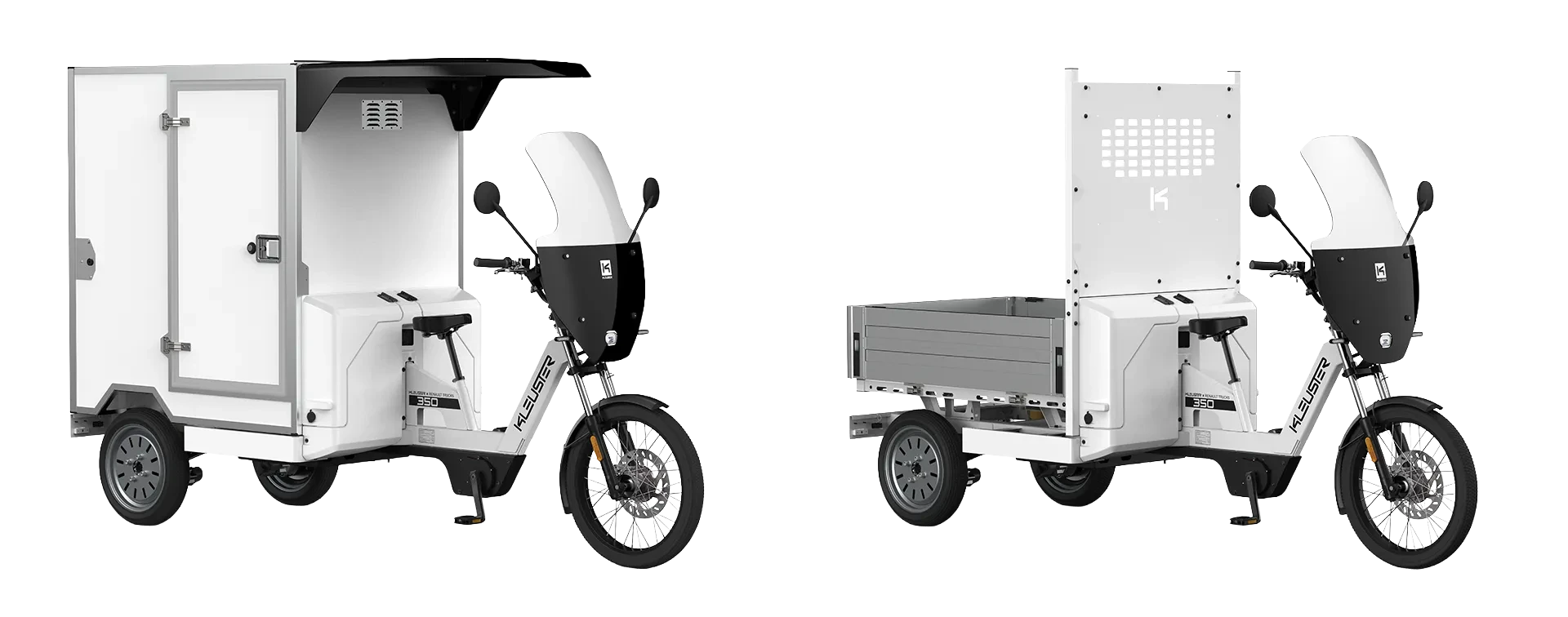 E-cargo bikes Kleuster 350 Box and Pick-up