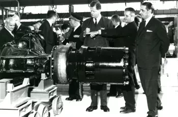 Berliet inauguration usine Bourg 1964