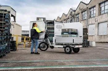 e-cargo bike Kleuster 350 designed for delivey