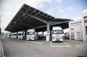 Renault Trucks E-Tech T Hugelshofer electric truck charging hub