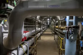 The new Renault Trucks' internal heat network consists of 2.4 km of piping installed in the site’s technical galleries.